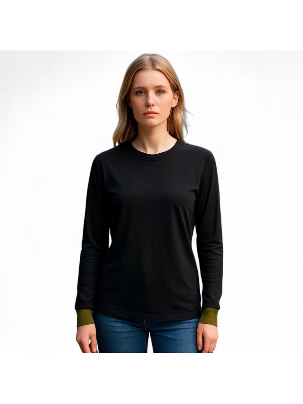 Bombas Merino Wool Blend Hex Tec Long Sleeve Black Top Thumbhole L base layer